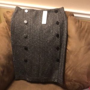 NWT Black and white Ann Taylor Skirt